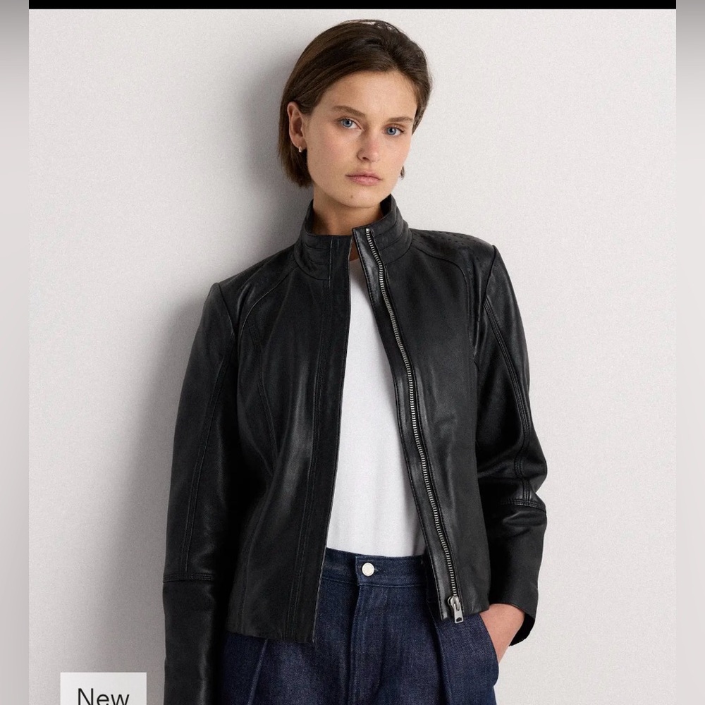 Quince 100% Leather Stand-Collar Jacket